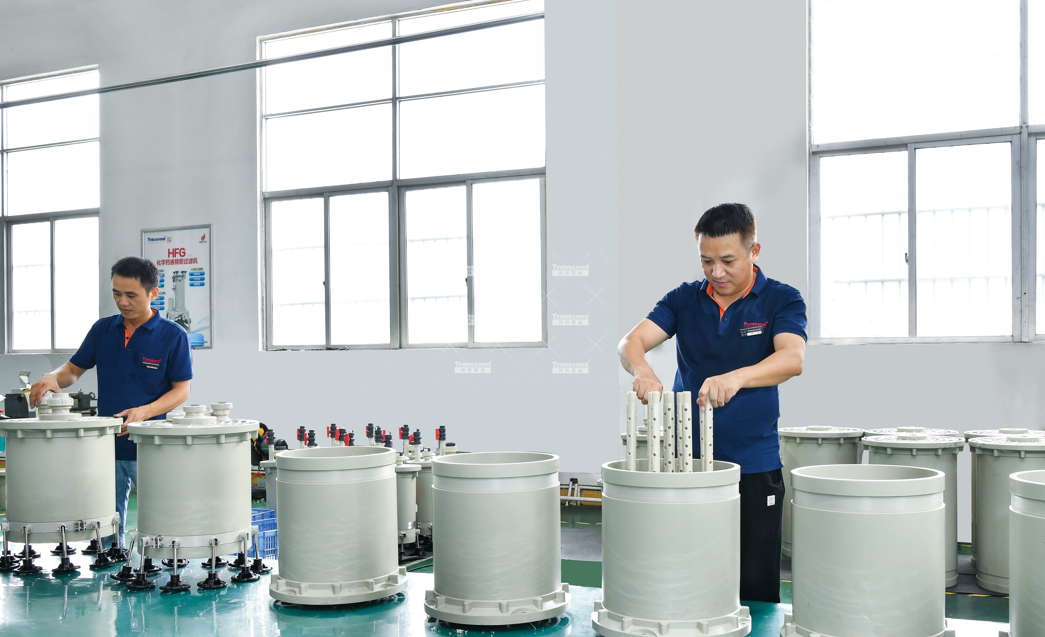 化學(xué)鍍藥液過濾機組裝